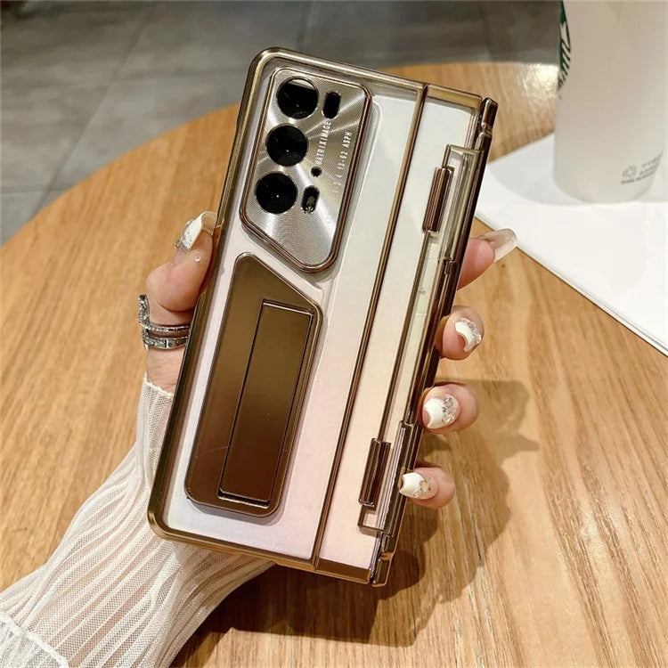 For Honor Magic V2 / V2 RSR Porsche Design Clear Case Kickstand Hard PC Phone Cover