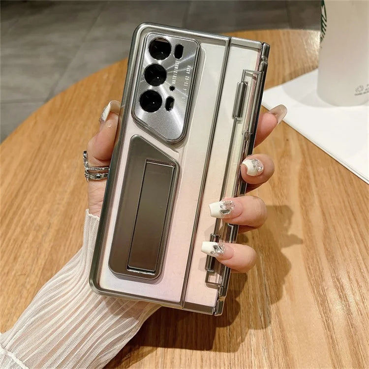 For Honor Magic V2 / V2 RSR Porsche Design Clear Case Kickstand Hard PC Phone Cover