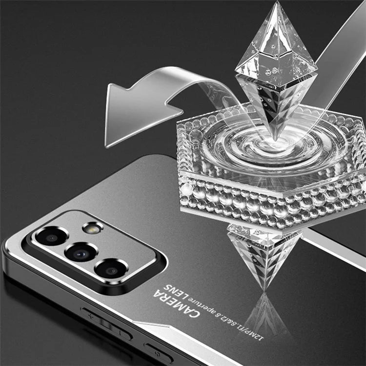 For Samsung Galaxy A34 5G Shockproof Case Aluminum Alloy+TPU+PC Combination Protective Shell