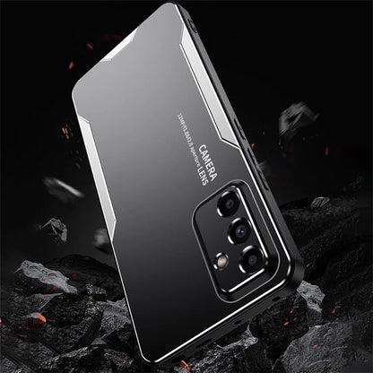 For Samsung Galaxy A34 5G Shockproof Case Aluminum Alloy+TPU+PC Combination Protective Shell