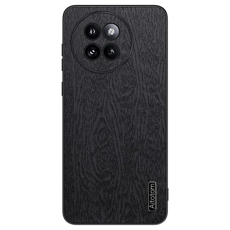 For Xiaomi Civi 4 Pro 5G / 14 Civi 5G Cell Phone Case Wood Texture Leather Coating PC+TPU Hybrid Shell