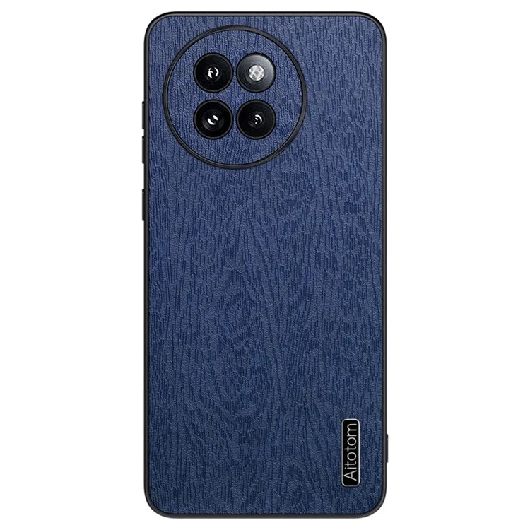 For Xiaomi Civi 4 Pro 5G / 14 Civi 5G Cell Phone Case Wood Texture Leather Coating PC+TPU Hybrid Shell