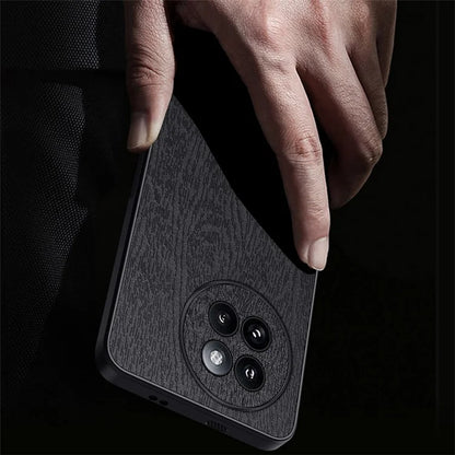For Xiaomi Civi 4 Pro 5G / 14 Civi 5G Cell Phone Case Wood Texture Leather Coating PC+TPU Hybrid Shell