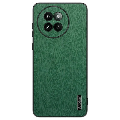 For Xiaomi Civi 4 Pro 5G / 14 Civi 5G Cell Phone Case Wood Texture Leather Coating PC+TPU Hybrid Shell