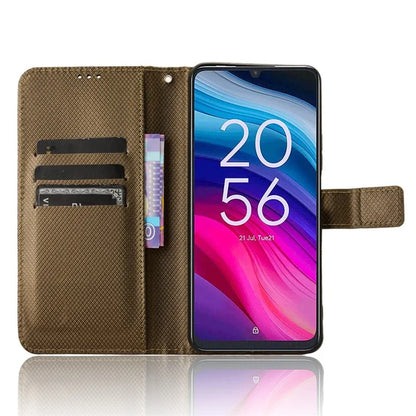 For TCL 50 SE Wallet Phone Case Diamond Texture PU Leather Flip Cover