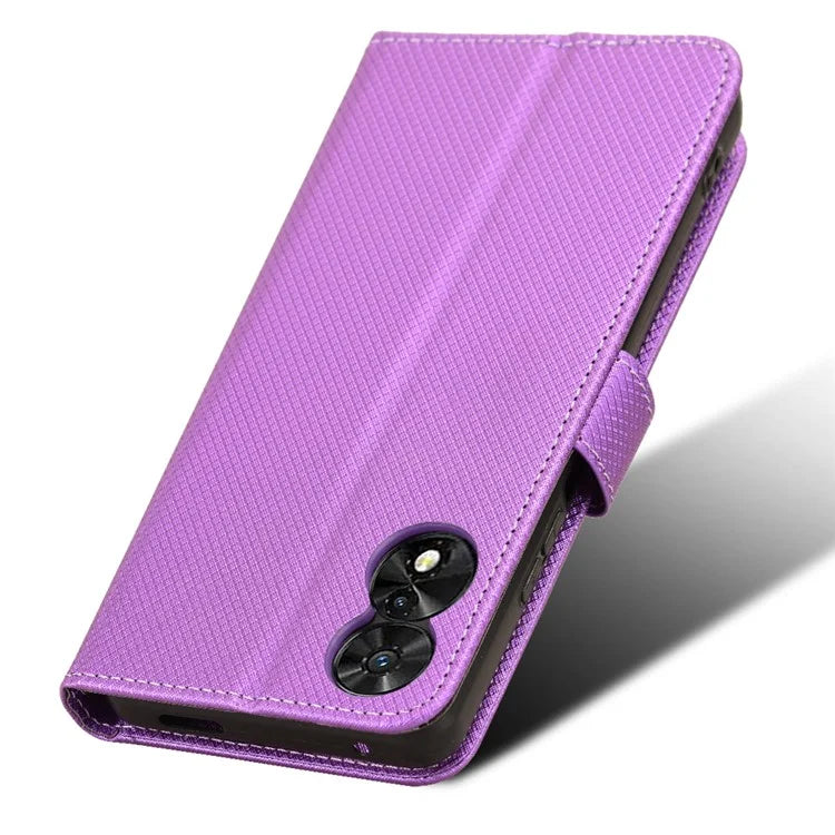 For TCL 50 SE Wallet Phone Case Diamond Texture PU Leather Flip Cover