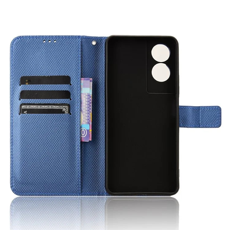 For TCL 50 SE Wallet Phone Case Diamond Texture PU Leather Flip Cover