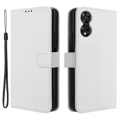 For TCL 50 SE Wallet Phone Case Diamond Texture PU Leather Flip Cover