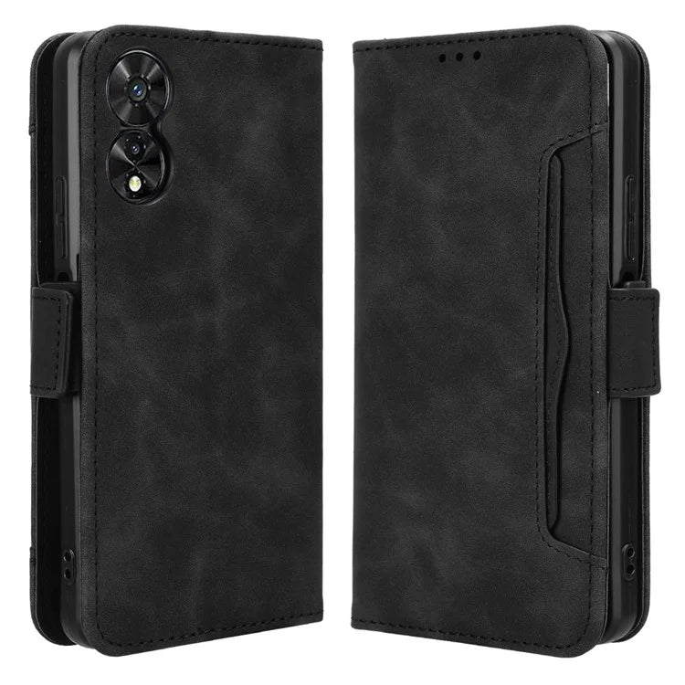 For TCL 50 SE Case PU Leather Multiple Card Slots Shockproof Flip Phone Cover