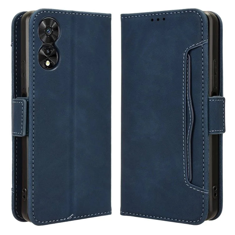 For TCL 50 SE Case PU Leather Multiple Card Slots Shockproof Flip Phone Cover