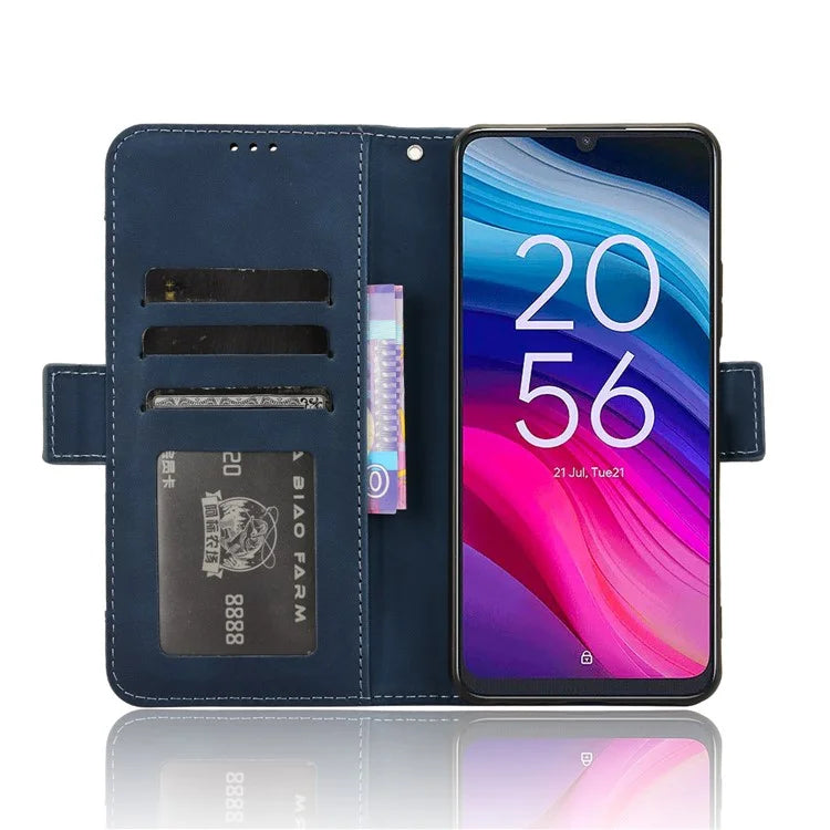 For TCL 50 SE Case PU Leather Multiple Card Slots Shockproof Flip Phone Cover