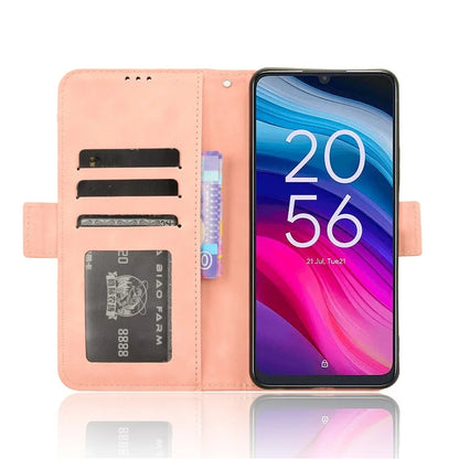 For TCL 50 SE Case PU Leather Multiple Card Slots Shockproof Flip Phone Cover