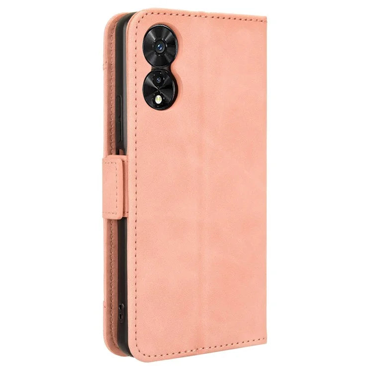 For TCL 50 SE Case PU Leather Multiple Card Slots Shockproof Flip Phone Cover