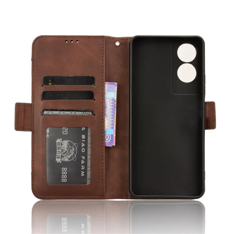 For TCL 50 SE Case PU Leather Multiple Card Slots Shockproof Flip Phone Cover