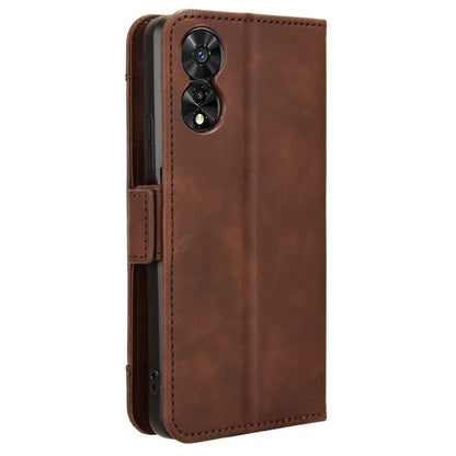 For TCL 50 SE Case PU Leather Multiple Card Slots Shockproof Flip Phone Cover