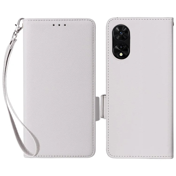 For TCL 50 SE Case Litchi Texture PU Leather Horizontal Viewing Stand Phone Cover