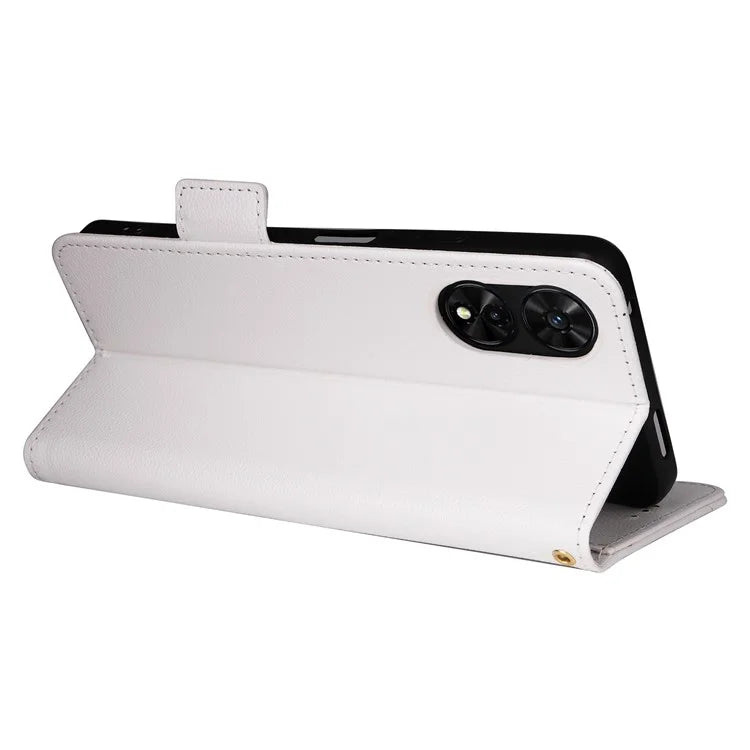 For TCL 50 SE Case Litchi Texture PU Leather Horizontal Viewing Stand Phone Cover