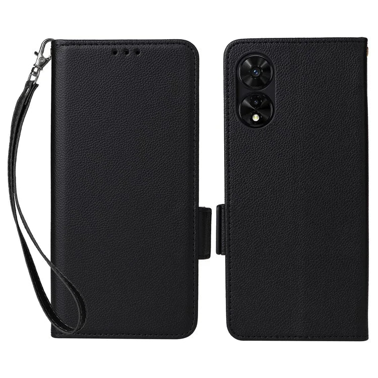 For TCL 50 SE Case Litchi Texture PU Leather Horizontal Viewing Stand Phone Cover