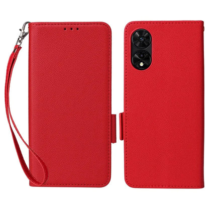 For TCL 50 SE Case Litchi Texture PU Leather Horizontal Viewing Stand Phone Cover