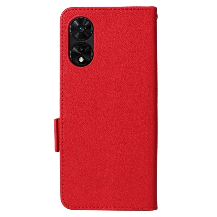 For TCL 50 SE Case Litchi Texture PU Leather Horizontal Viewing Stand Phone Cover
