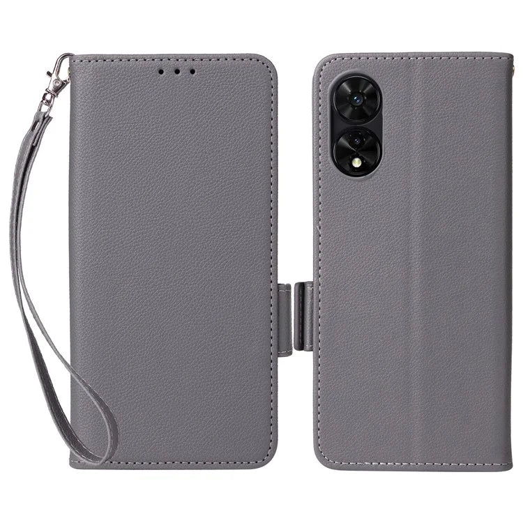 For TCL 50 SE Case Litchi Texture PU Leather Horizontal Viewing Stand Phone Cover