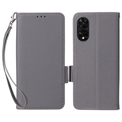 For TCL 50 SE Case Litchi Texture PU Leather Horizontal Viewing Stand Phone Cover