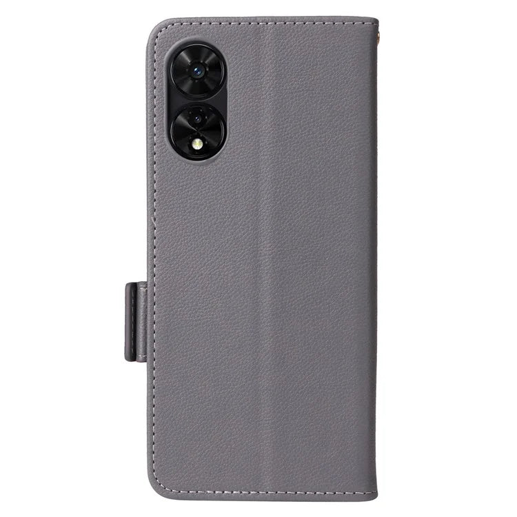 For TCL 50 SE Case Litchi Texture PU Leather Horizontal Viewing Stand Phone Cover