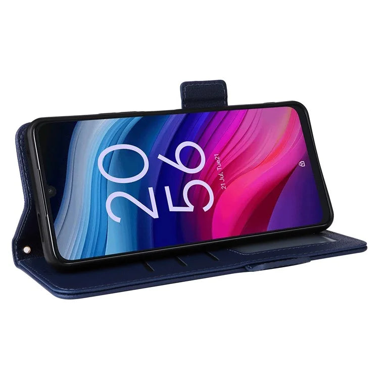 For TCL 50 SE Case Litchi Texture PU Leather Horizontal Viewing Stand Phone Cover