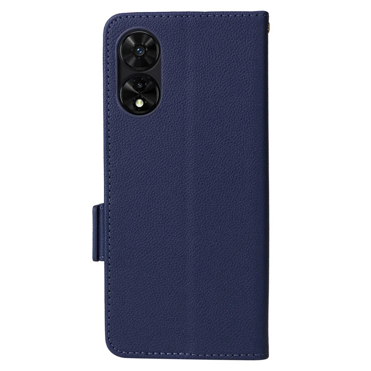 For TCL 50 SE Case Litchi Texture PU Leather Horizontal Viewing Stand Phone Cover