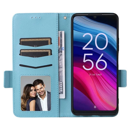 For TCL 50 SE Case Litchi Texture PU Leather Horizontal Viewing Stand Phone Cover