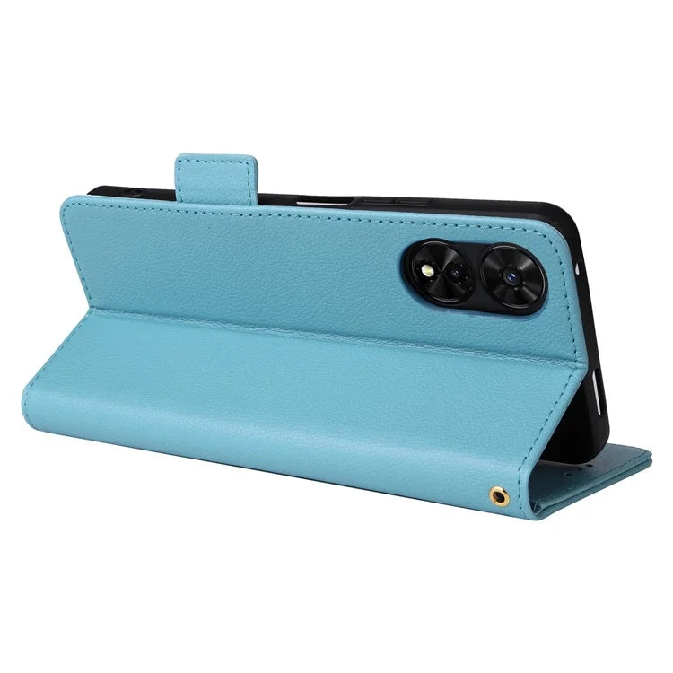 For TCL 50 SE Case Litchi Texture PU Leather Horizontal Viewing Stand Phone Cover