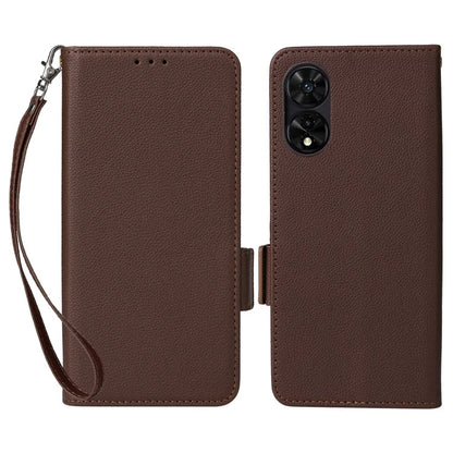 For TCL 50 SE Case Litchi Texture PU Leather Horizontal Viewing Stand Phone Cover