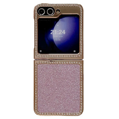 For Samsung Galaxy Z Flip5 5G / Z Flip6 5G Case Rhinestone Decor Hard PC Phone Cover