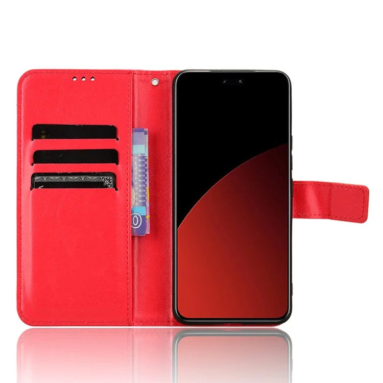For Xiaomi Civi 4 Pro 5G / 14 Civi 5G Wallet Case Crazy Horse Texture Folding Stand Leather Phone Cover