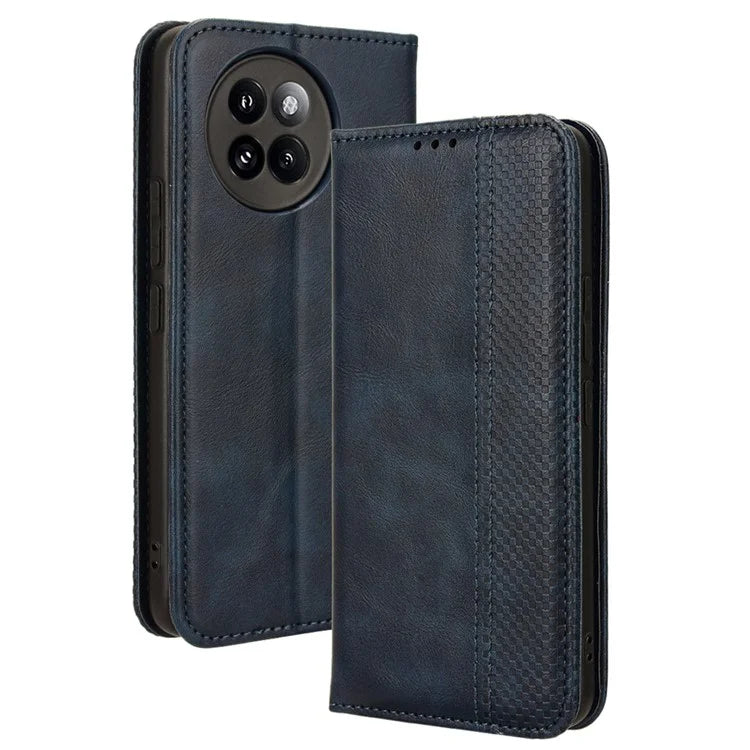 For Xiaomi Civi 4 Pro 5G / 14 Civi 5G PU Leather Phone Case Magnetic Stand Cover Retro Texture