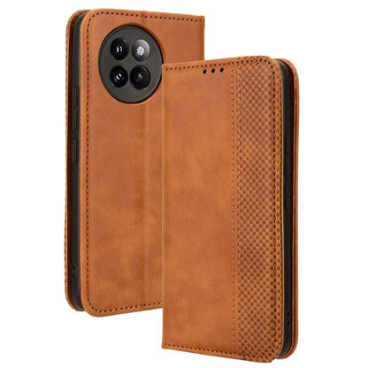For Xiaomi Civi 4 Pro 5G / 14 Civi 5G PU Leather Phone Case Magnetic Stand Cover Retro Texture
