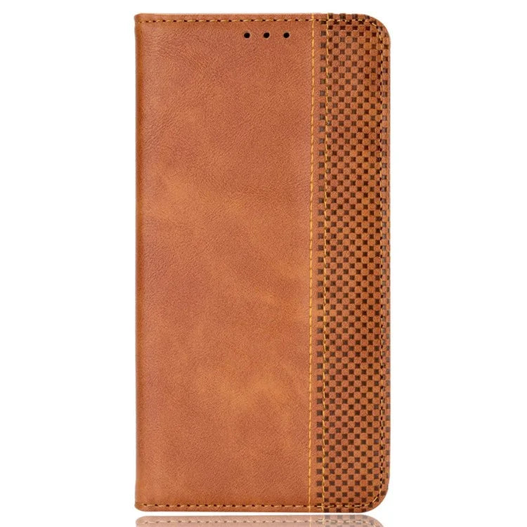 For Xiaomi Civi 4 Pro 5G / 14 Civi 5G PU Leather Phone Case Magnetic Stand Cover Retro Texture