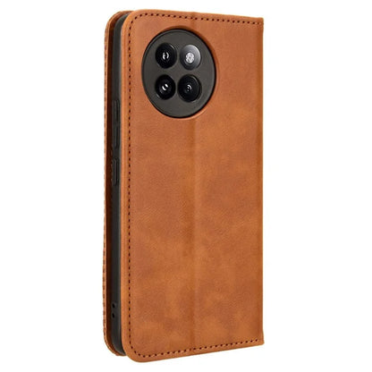 For Xiaomi Civi 4 Pro 5G / 14 Civi 5G PU Leather Phone Case Magnetic Stand Cover Retro Texture