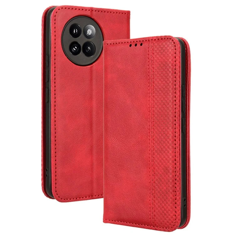 For Xiaomi Civi 4 Pro 5G / 14 Civi 5G PU Leather Phone Case Magnetic Stand Cover Retro Texture