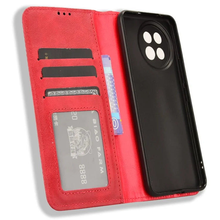 For Xiaomi Civi 4 Pro 5G / 14 Civi 5G PU Leather Phone Case Magnetic Stand Cover Retro Texture
