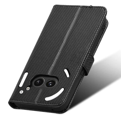 For Nothing Phone (2a) Wallet Case Diamond Texture PU Leather Protective Phone Cover