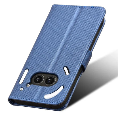 For Nothing Phone (2a) Wallet Case Diamond Texture PU Leather Protective Phone Cover