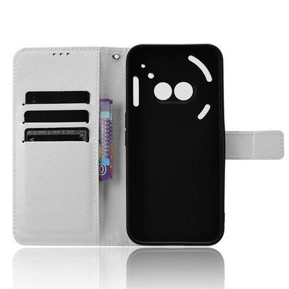 For Nothing Phone (2a) Wallet Case Diamond Texture PU Leather Protective Phone Cover