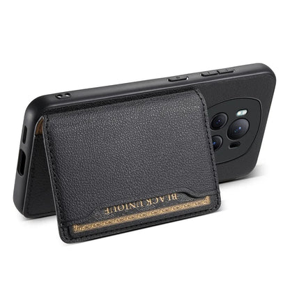 For Honor Magic6 Pro 5G Case Kickstand Drop-proof Leather Coated PC+TPU Back Phone Cover