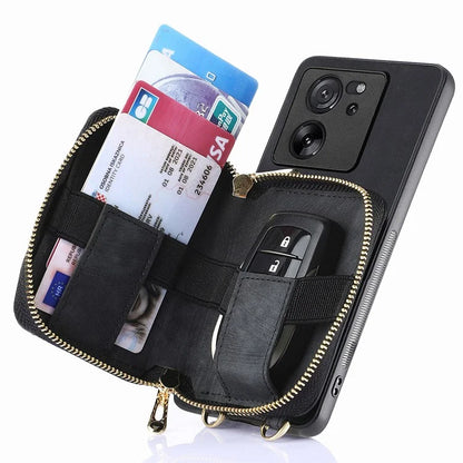 D3 For Xiaomi 13T / 13T Pro / K60 Ultra Case PU+TPU+PC Phone Cover with Zipper Wallet