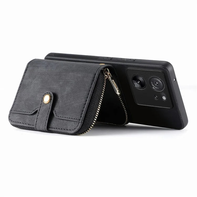 D3 For Xiaomi 13T / 13T Pro / K60 Ultra Case PU+TPU+PC Phone Cover with Zipper Wallet