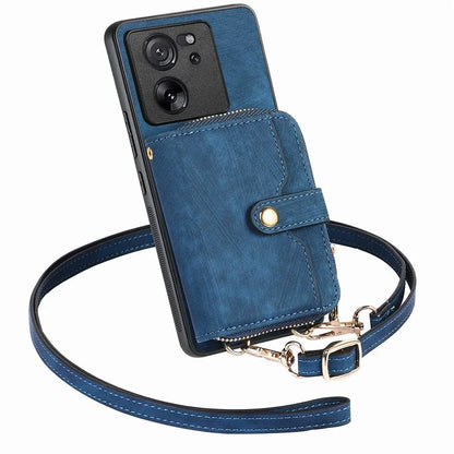 D3 For Xiaomi 13T / 13T Pro / K60 Ultra Case PU+TPU+PC Phone Cover with Zipper Wallet