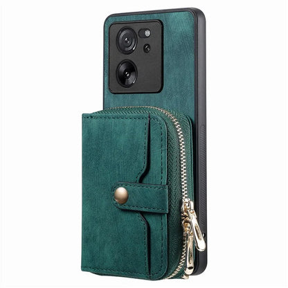D3 For Xiaomi 13T / 13T Pro / K60 Ultra Case PU+TPU+PC Phone Cover with Zipper Wallet