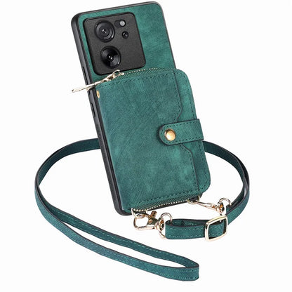 D3 For Xiaomi 13T / 13T Pro / K60 Ultra Case PU+TPU+PC Phone Cover with Zipper Wallet