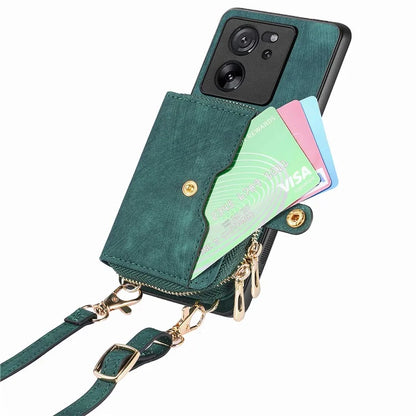 D3 For Xiaomi 13T / 13T Pro / K60 Ultra Case PU+TPU+PC Phone Cover with Zipper Wallet